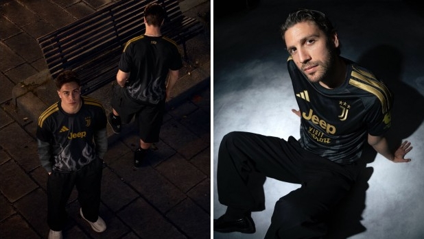 Juve: nero con le fiamme, ecco la terza maglia 3 Juve: nero con le fiamme, ecco la terza maglia